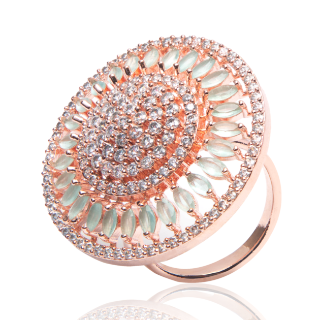 Off White Saira Adjustable American Diamond Ring