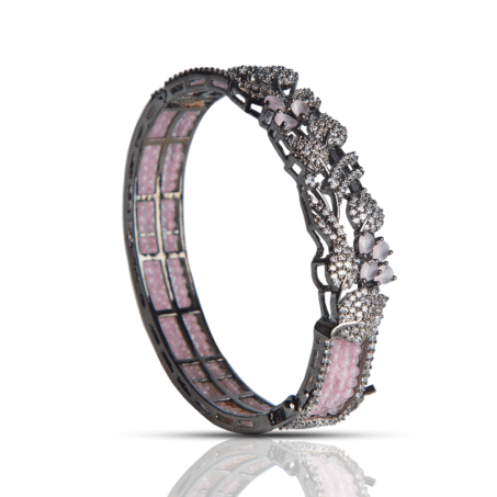 Beautiful Rose Rhinestone Crystal Stretch Bracelet