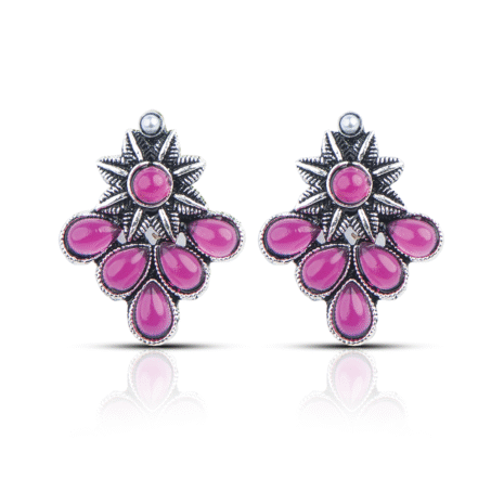 Floral 6 Pair Earring Set with Different Color Shades